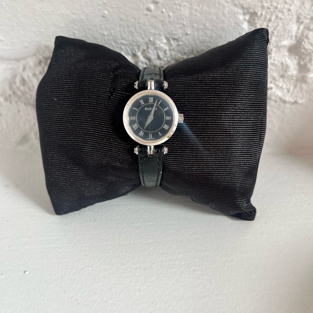 Gucci Black Leather Women’s Watch